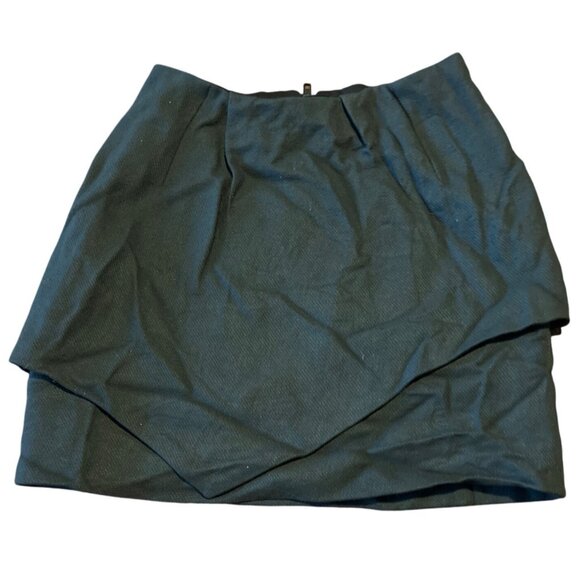 The Kooples Womens Black Layered Mini Skirt Size 34 Wool Blend - Picture 1 of 6